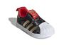 adidas Originals Superstar 360 I Устойчивые к истиранию Низкие детские кроссовки Черно-золотые для младенцев и малышей GX6337
