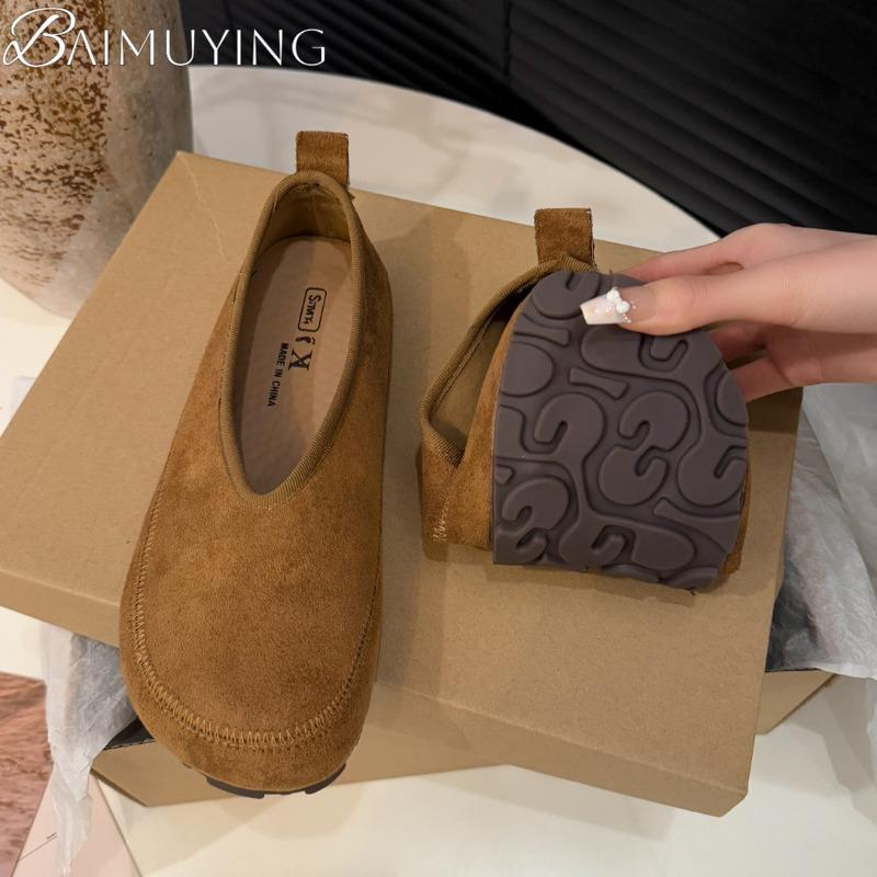 Модные сандалии на плоской подошве женские повседневные лоферы 2025 трендовые летние новые замшевые удобные для ходьбы с мелким вырезом спортивная женская обувь