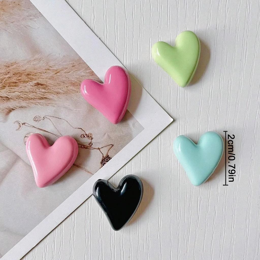 10 шт. Магнит на холодильник Morandi в форме сердца, цветной, сообщение Po, фиксированное, украшение для дома