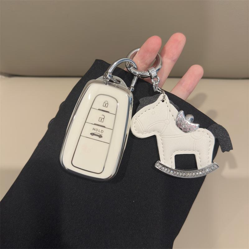 Fashion TPU Car Key Case Full Cover Shell For Toyota CHR C-HR RAV4 Prius W30 W50 Camry Corolla Land Cruiser Prado