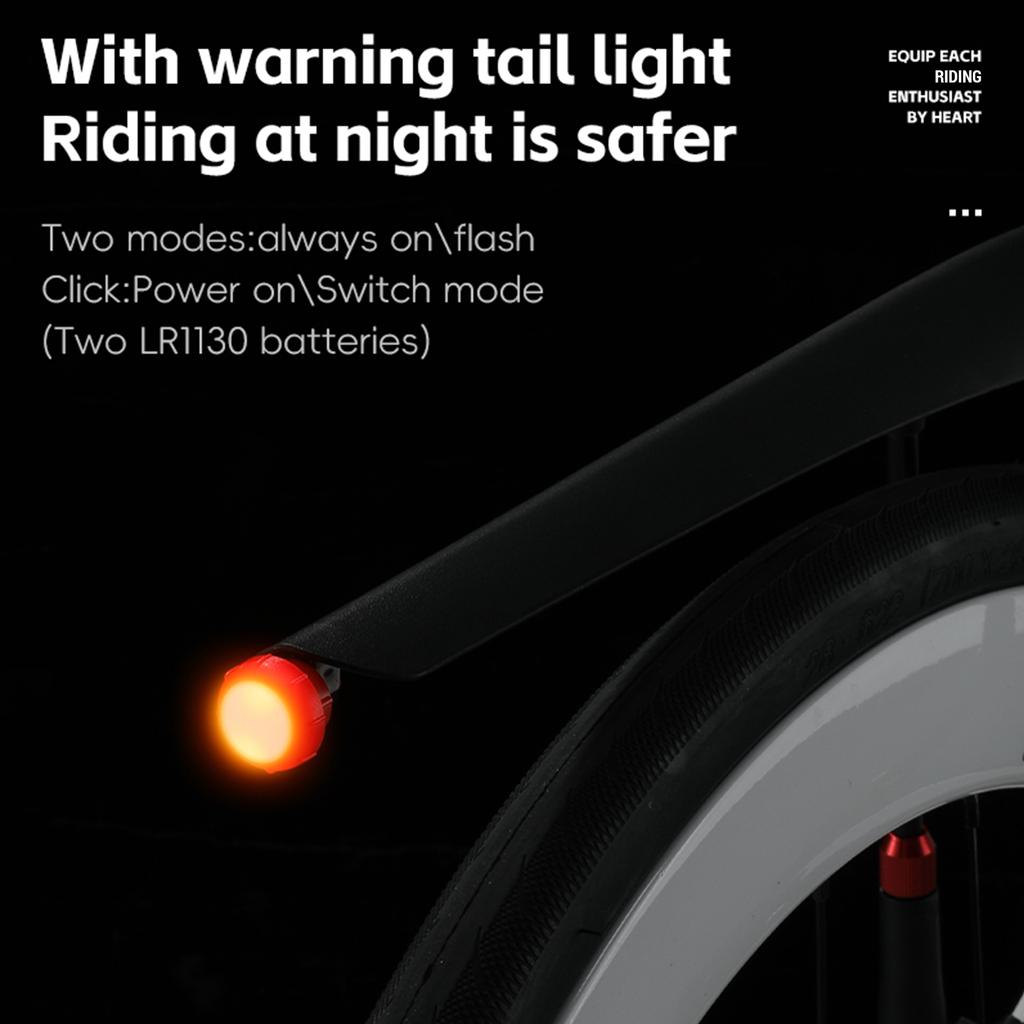 Крылья для шоссейного велосипеда 700c, брызговики с задним фонарем, комплект быстросъемных задних крыльев для велосипеда, легкий вес