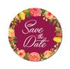 Сувенир Darling 45 шт. круглый белый цветочный венок наклейки Save The Date Свадебная печать-1,6 дюйма