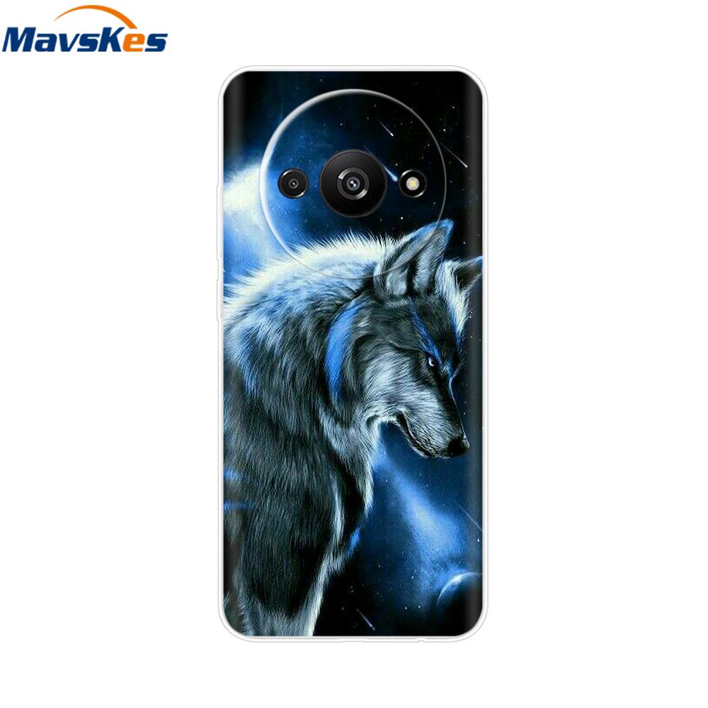 For Xiaomi Redmi A3 2024 Case Transparent Cute Soft Silicone TPU Coque Funda For RedmiA3 A 3 4G Phone Cover Clear Capa 6.71''