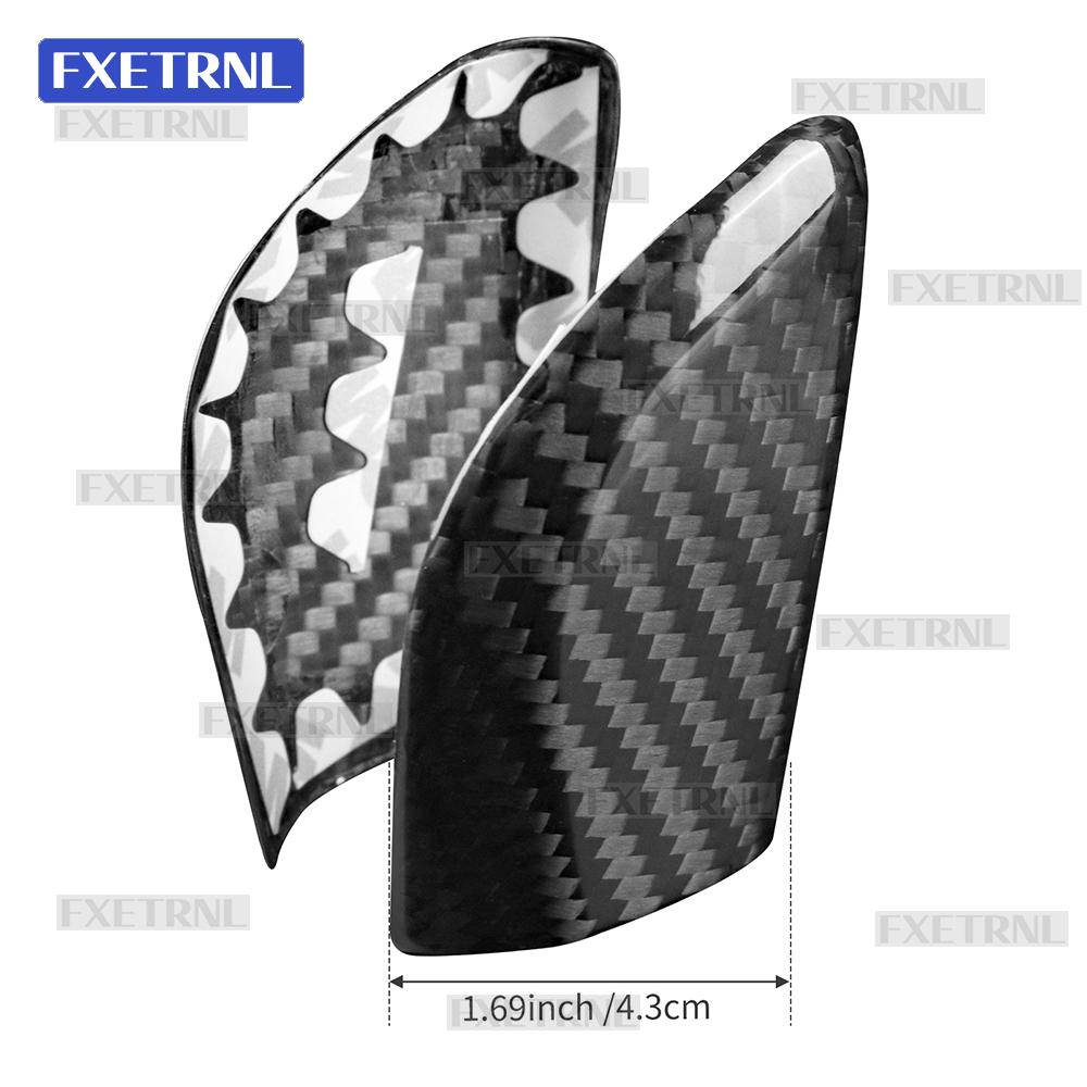 For Subaru Crosstrek/Impreza 2024 2025 2026 Car Gear Shift Knob Real Dry Hard Carbon Fiber Sticker LHD RHD Interior Cover
