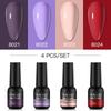 Nailiwind 8 мл 4 шт. Набор гелей для ногтей Soak Off UV Gel Polish Set Гибридные лаки Гель-лак для ногтей Маникюрный набор