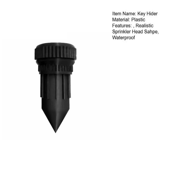 Садовый тайник для ключей Реалистичная головка спринклера для ключей и наличных Водонепроницаемый держатель для ключей Сейф для хранения наличных для сада на открытом воздухе