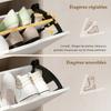Narrow Shoe Cabinet, 3 Drop-Down Drawers, 12 Pairs, Oak & White