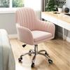 Comfortable Computer Chair for Girls, Office Chair with Pillow, Dormitory Swivel Chair, Fashionable Makeup Chair