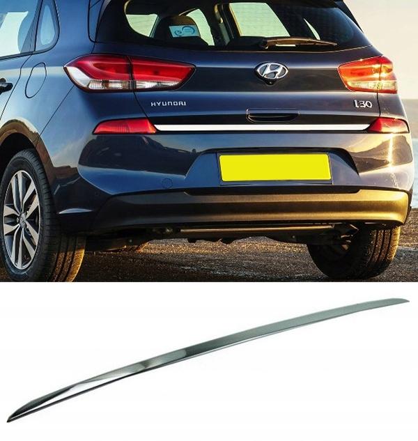 Hyundai i30 III 16- CHROME STRIP Chromed TAILGATE