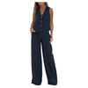 Womens Sleeveless Vest and Pants Summer Two Piece Suit Sets