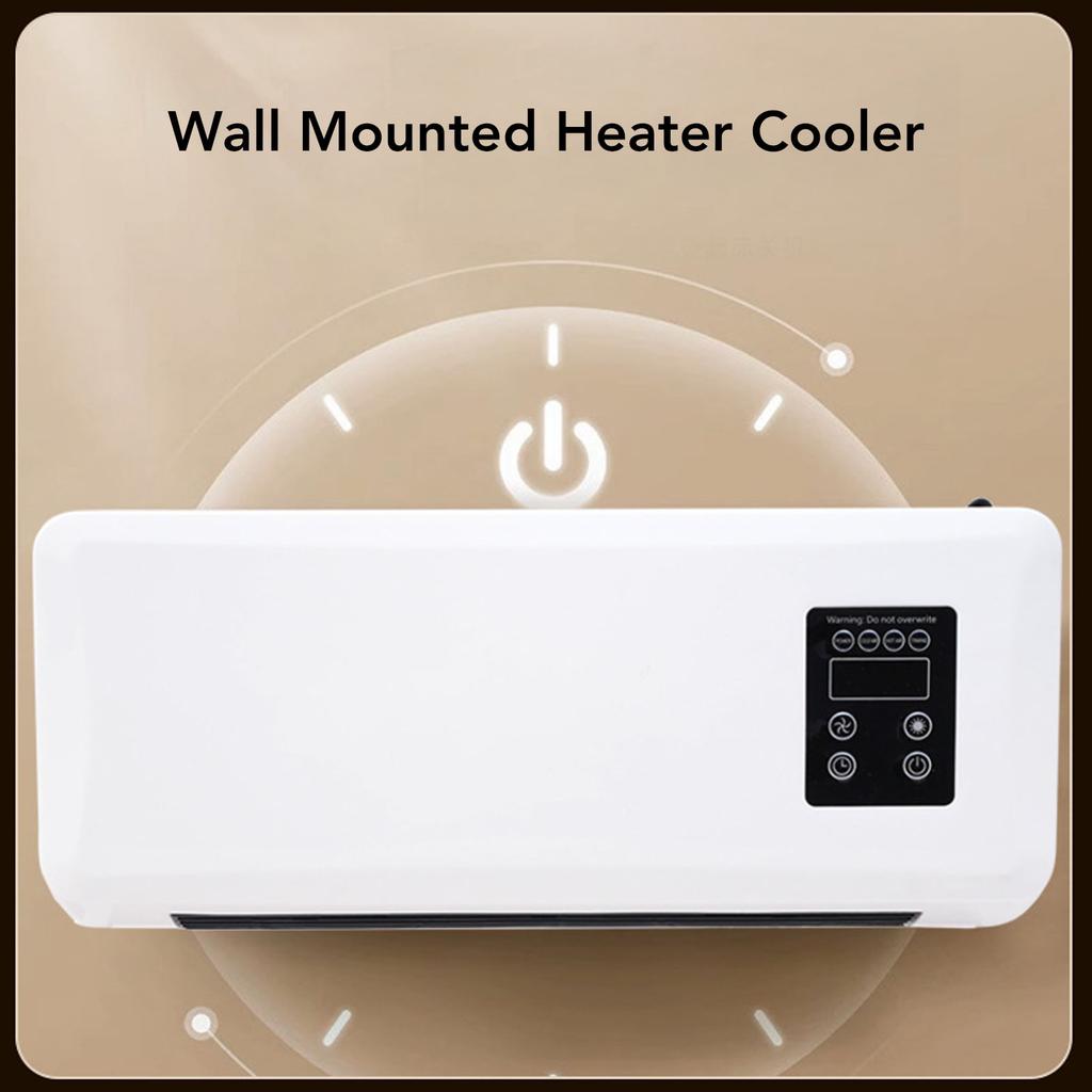Wall Mounted Air Conditioner Easy To Operate Low Noise Portable Efficient Space Saving Wall Hanging Heater Cooler for Bathroom