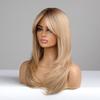 Long Straight Blonde Wig Bob Synthetic Wigs for Women Lolita Party Natural Wigs High Temperature Hair
