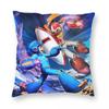 Mega Man Game Square Pillowcase Polyester Linen Velvet Printed Zip Decorative Pillow Case Home Cushion Cover