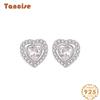 Tancise 925 Sterling Silver Zircon Earrings Drop Earrings For Women Wedding Party Gifts