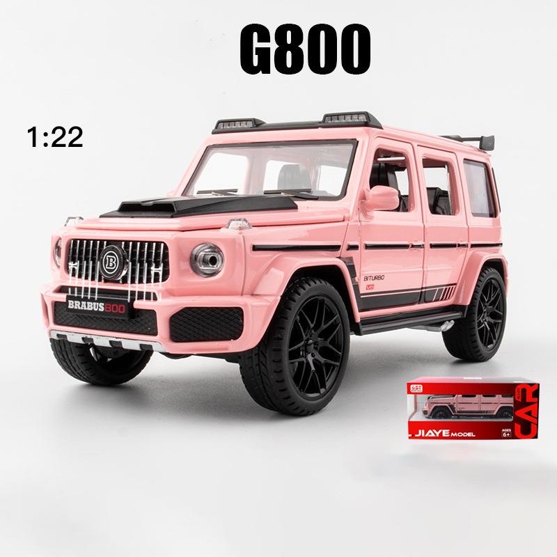 1:22 масштаба Benz G800, литая под давлением модель автомобиля из сплава, игрушечный автомобиль с откатным механизмом со светом и звуком для мальчиков и взрослых, подарок