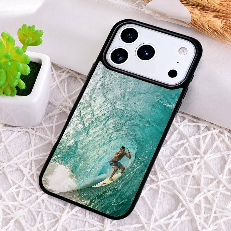 Ударопрочный чехол для телефона с дизайном "Волна для серфинга" для iPhone 17 Air 16e 15 11 12 14 13 Pro Max Чехол Coque
