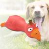Игрушка для собаки мультяшной формы со скрипучим звуком, кричащая курица, жевательные принадлежности для щенка для игры с питомцем