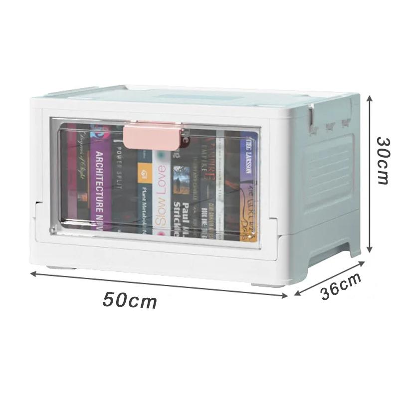 Складной ящик для хранения большой емкости, штабелируемый органайзер для мелочей, ящик для хранения игрушек в спальне, сортировочная коробка для мелочей для дома с прозрачными окнами