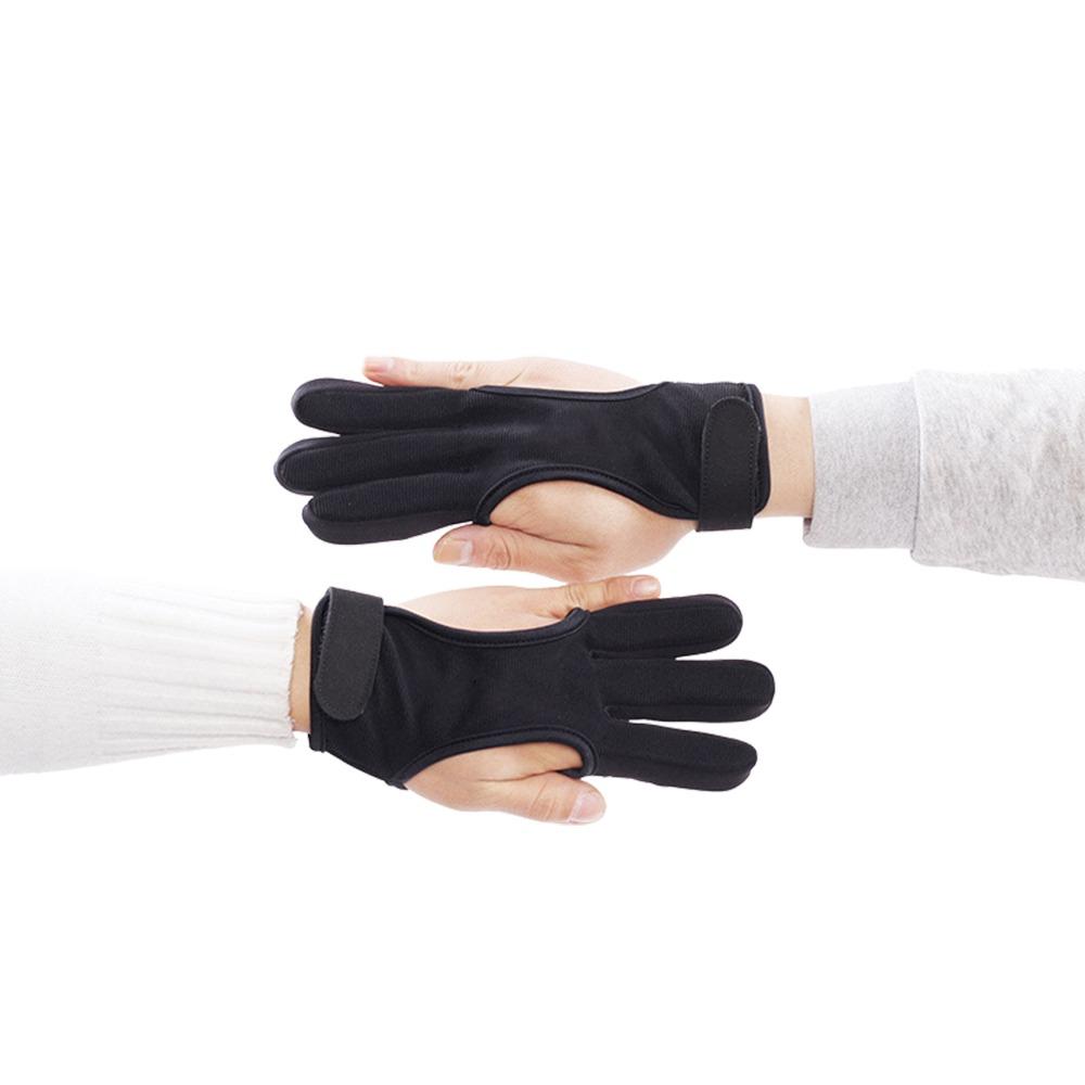 Изогнутый лук, защитные перчатки с 3 пальцами, защита пальцев для стрельбы из лука, защита рук для стрельбы