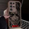 Attack on Titan Anime Giant Case For Samsung Galaxy S24 S23 S25 Ultra S22 S21 Plus FE A56 A36 A26 A16 A06 A15 A25 A35 A55 5G