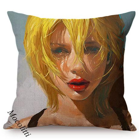 Ballet Girls Oil Painting Art Home Decoration Sofa Pillow Case Sexy Woman Portrait Impressionism Painting Style Cushion Cover