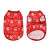 Christmas Pet Clothes Deer Snowman Print Dog Vest Coat Holiday Cute Puppy Costume For Small Medium Dogs Cats Yorkshire Chihuahua