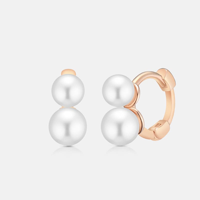 METROCITY JEWELRY René Perla Sterling Silver Rose Earrings A243SE9013RPH