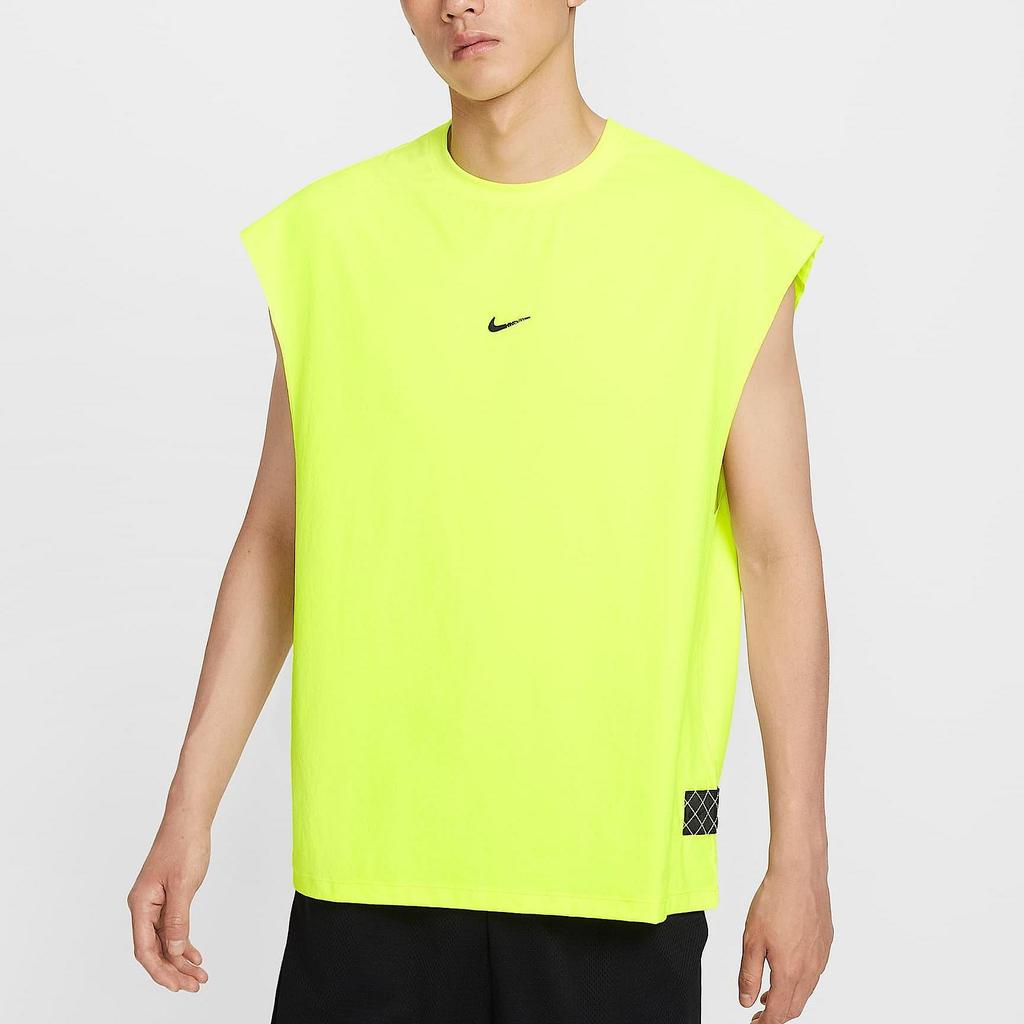 Nike Мужские майки Dri Fit Зеленые С круглым вырезом Умеренные Другие HV1889-702