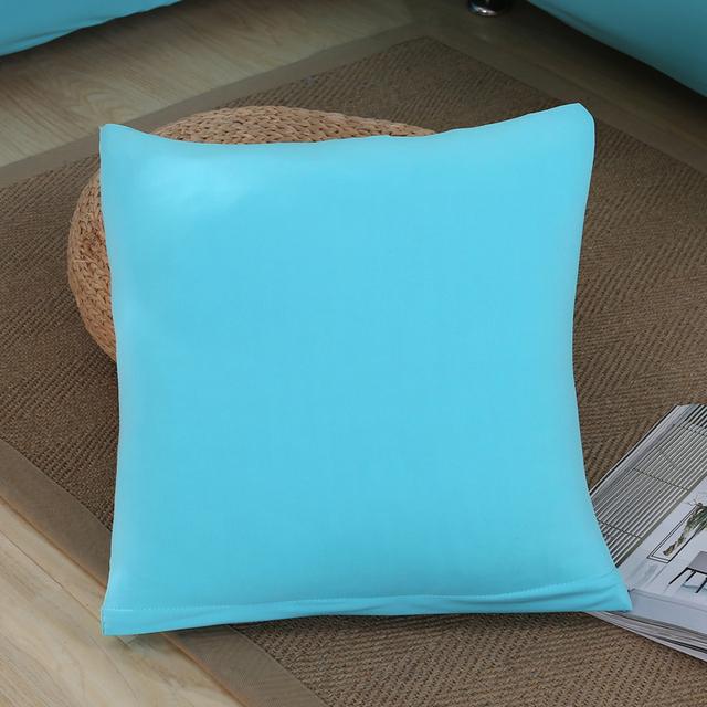 Эластичная эластичная подушка с однотонным принтом Cojines Decorativos Para Sofa Capa De Almofada Coussin De Salon Housse De Cous