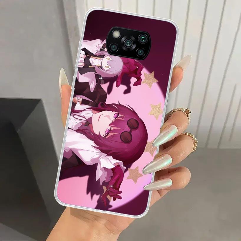 Чехол для телефона Honkai Star Rail Kafka для Xiaomi Poco X7 X6 X5 X4 X3 Nfc F6 F5 F4 GT F3 F2 Pro F1 M5S M4 M3 5G Мягкий Чехол Печать Защитный