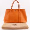 HERMES Garden party 36 PM Tote Bag Orange Negonda Women Used