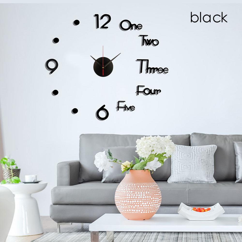 3D светящиеся настенные часы, зеркальные настенные наклейки, креативные часы «сделай сам», съемные художественные наклейки, домашний декор, кварцевая игла для гостиной, хит продаж