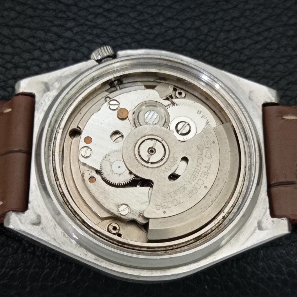 ВИНТАЖНЫЕ АВТОМАТИЧЕСКИЕ ЧАСЫ SEIKO 5 7009A ЯПОНИЯ МУЖСКИЕ КОРИЧНЕВЫЙ ЦВЕТ ЦИФЕРБЛАТ a708557-1