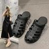 Summer Fashion New Sexy  Hollow Flat Bottom Women's Popular Comfortable Slippers Round Toe Sandals Womens Shoes