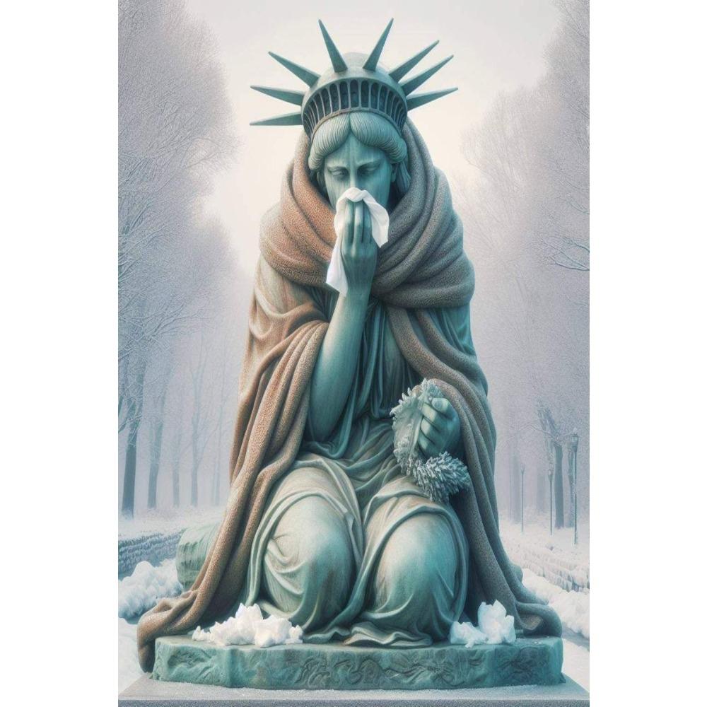 Vintage Metal Tin Sign Liberty Goddess Wall Art Decor For Living Room Bedroom