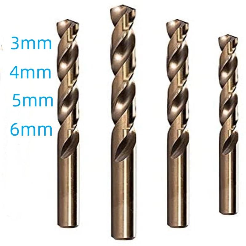HSS M35 Cobalt Coated Twist Drill Bit Set Core For Wood Metal Hole Cutter Stainless Steel Wood Metal Drilling