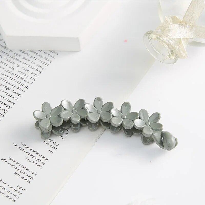 Frosted Banana Ponytail Clip Solid Color Hair Clip Women Hair Styling Clip Accessories Ponytail Barrettes Hair Claws Hairpins