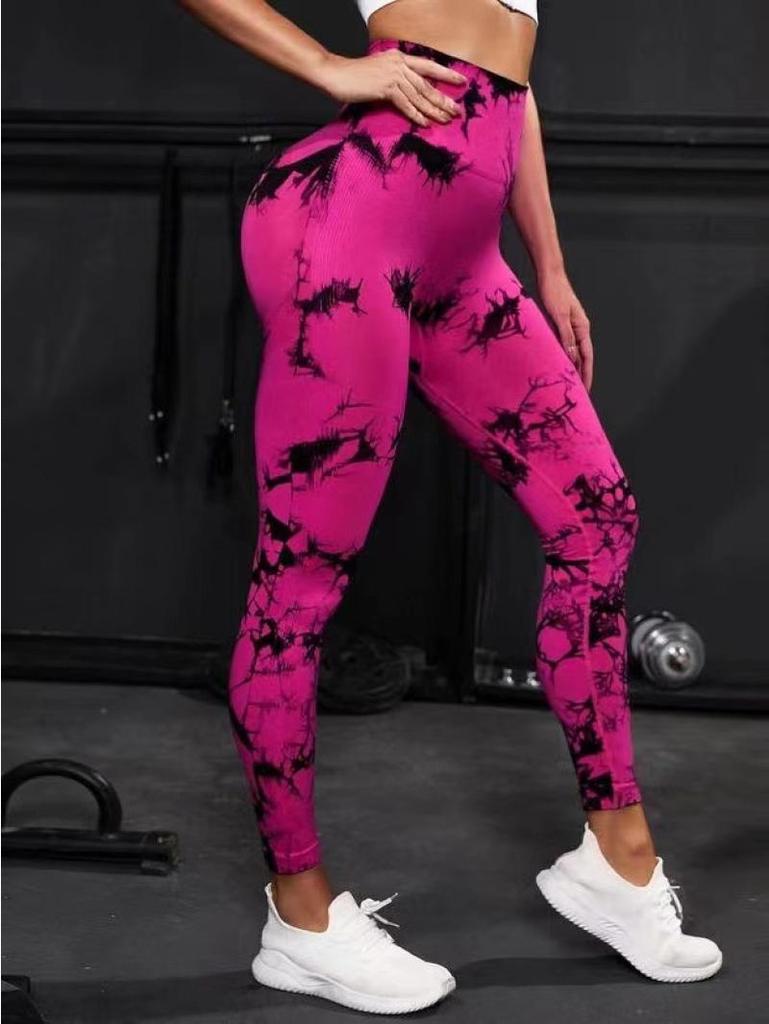 Tie-Dye High Waist Tummy-Control Butt-Lifting Yoga Leggings