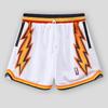 Unisex Retro Mesh Basketball Shorts - Breathable, Double-Layer, Above-Knee Casual Wear for Summer