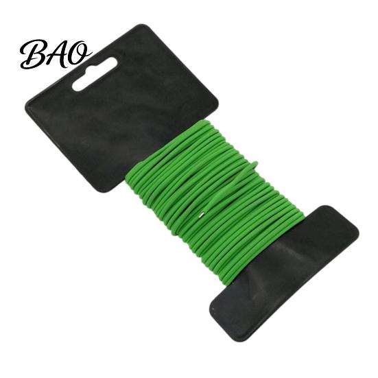 Weather Resistant Plant Support 32.8Ft Soft Tie, Green Twist Garden Tie with Spool, 2.5mm Diameter, Galvanized TPR Coated Training Wire Iron