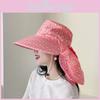 Summer Uv Block Sun Hat For Women With Bow Design Breathable Outdoor Use