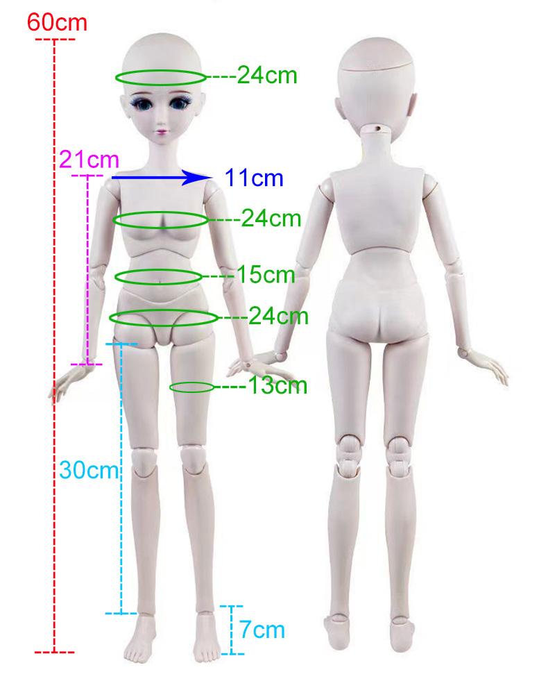 () Одежда для кукол 1/3 1/4 1/6 для BJD кукол 60/45/30 см, Игрушки для девочек DIY, Платье-юбка принцессы, Аксессуары для кукол, Без кук