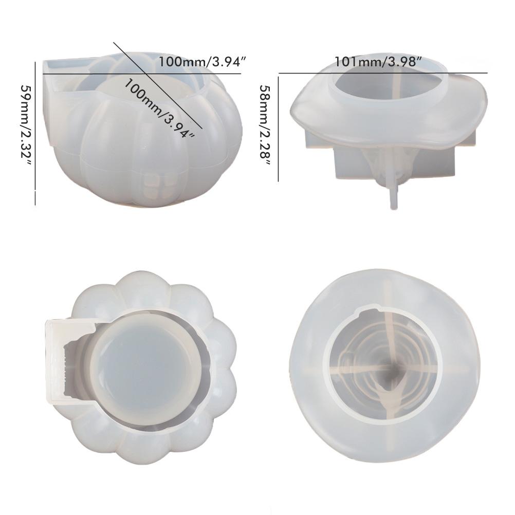 Halloween Witch Pumpkin Elf Silicone Mold Mirror Silicone Mold Candy Storage Box for DIY Crafts