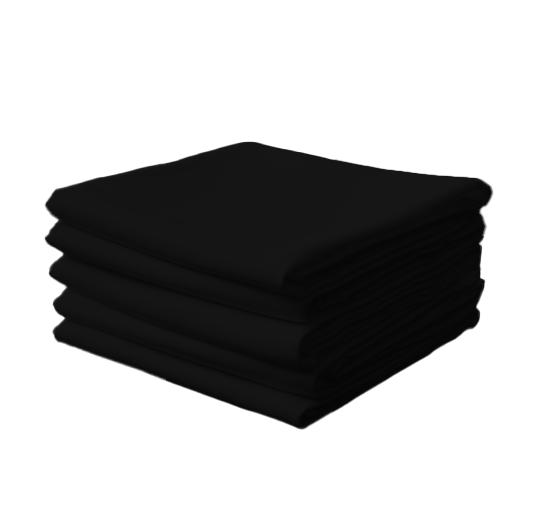 Cloth Napkins Black 10 Pieces 40X40Cm