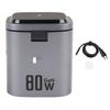 Беспроводная зарядная станция GaN 80 Вт 6 в 1 PD Быстрая зарядка Беспроводной зарядный куб с выдвижным шнуром Вилка ЕС