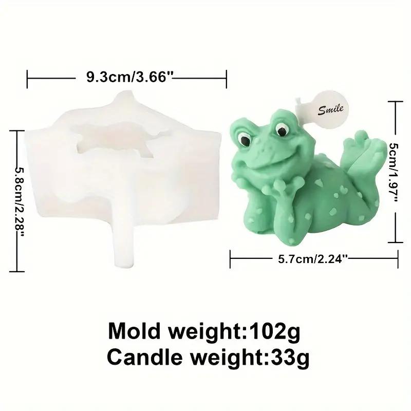 3D DIY Мультяшная Силиконовая Форма для Свечей в Виде Лягушки - Животные Ароматерапия Гипсовые Смоляные Формы для Домашних Украшений и Изготовления Свечей