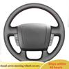 Чехол на руль из микрофибры для Fiat Ducato Peugeot Boxer Citroen Jumper Relay Автомобильный интерьер Автостайлинг