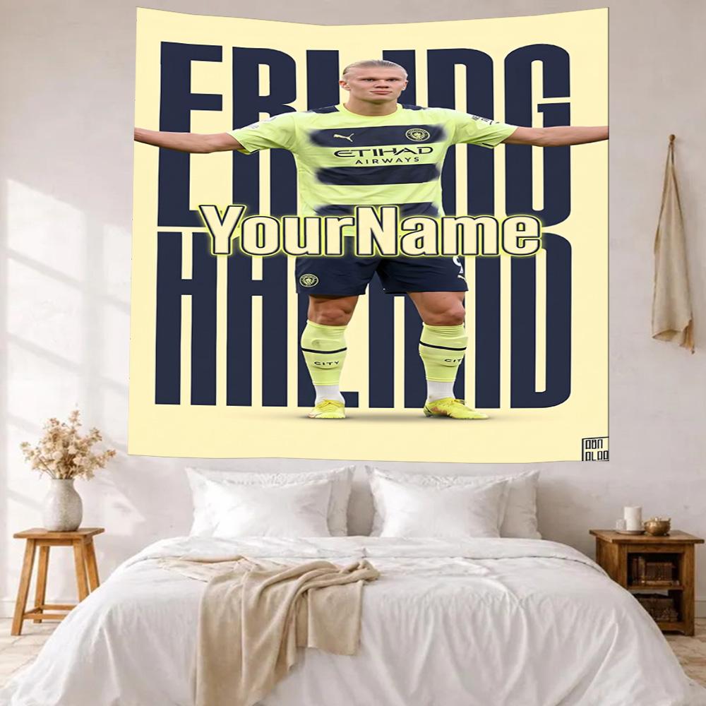 Haaland Custom Your Name Wall Decor Tapestry Art For Pet Memorial Birthdaywedding Party Backdrop Family Gift