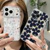 Черный Цветочный Узор Розы Чехол Для iPhone 17 Pro Max Чехол iPhone 16 15 14 13 Pro Max 11 Прозрачный ТПУ Силиконовый Мягкий Чехол