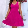 Women's Summer Casual   A Line Dress Tiered Sleeveless Sundresses Beach Vacation Outfits